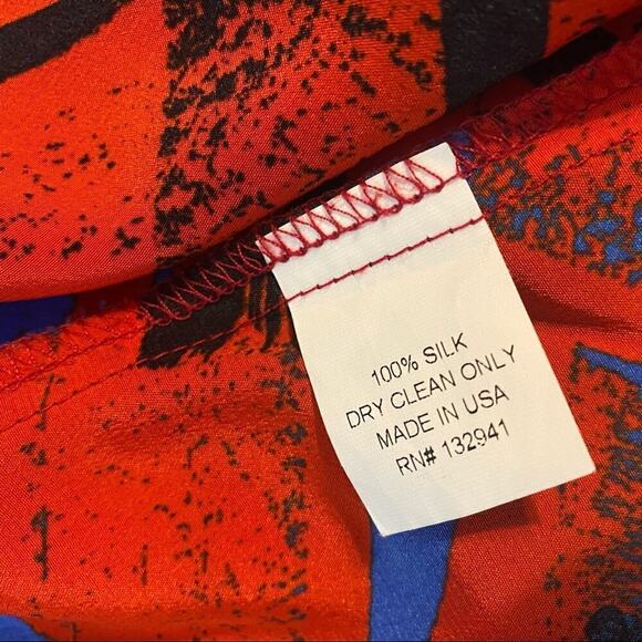 AMANDA UPRICHARD V-NECK 100% silk Size medium dress popover blouse - Picture 7 of 7